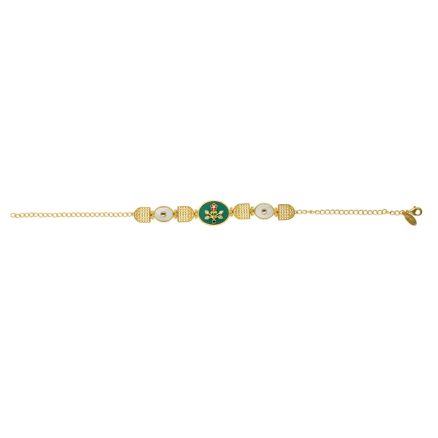 Modern Begum Bracelet | Gold Plated
