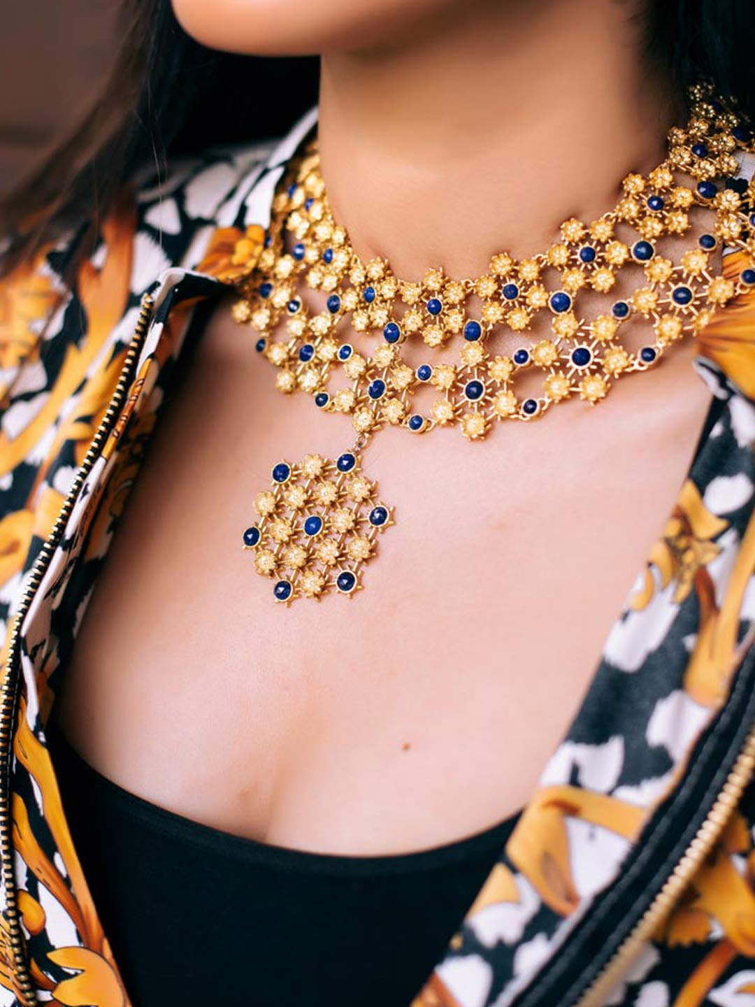 Sunayna Necklace | Gold Plated