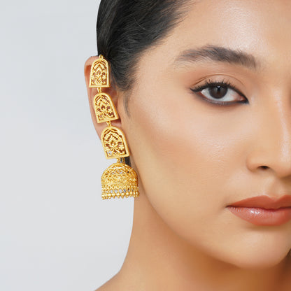 Bareilly Jhumkas | Gold Plated