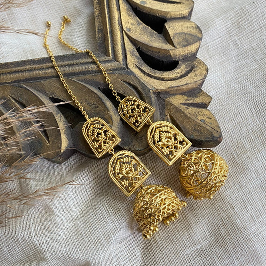 Bareilly Jhumkas | Gold Plated