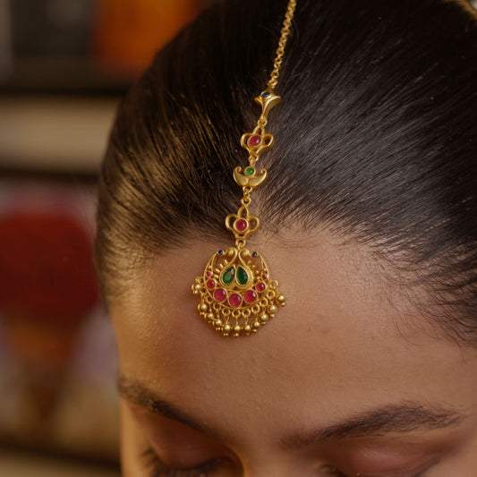 Chaand Saaj Maang Tikka | Gold Plated