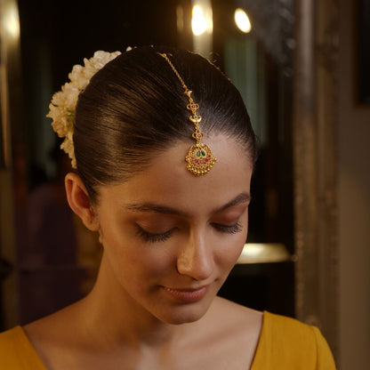 Chaand Saaj Maang Tikka | Gold Plated