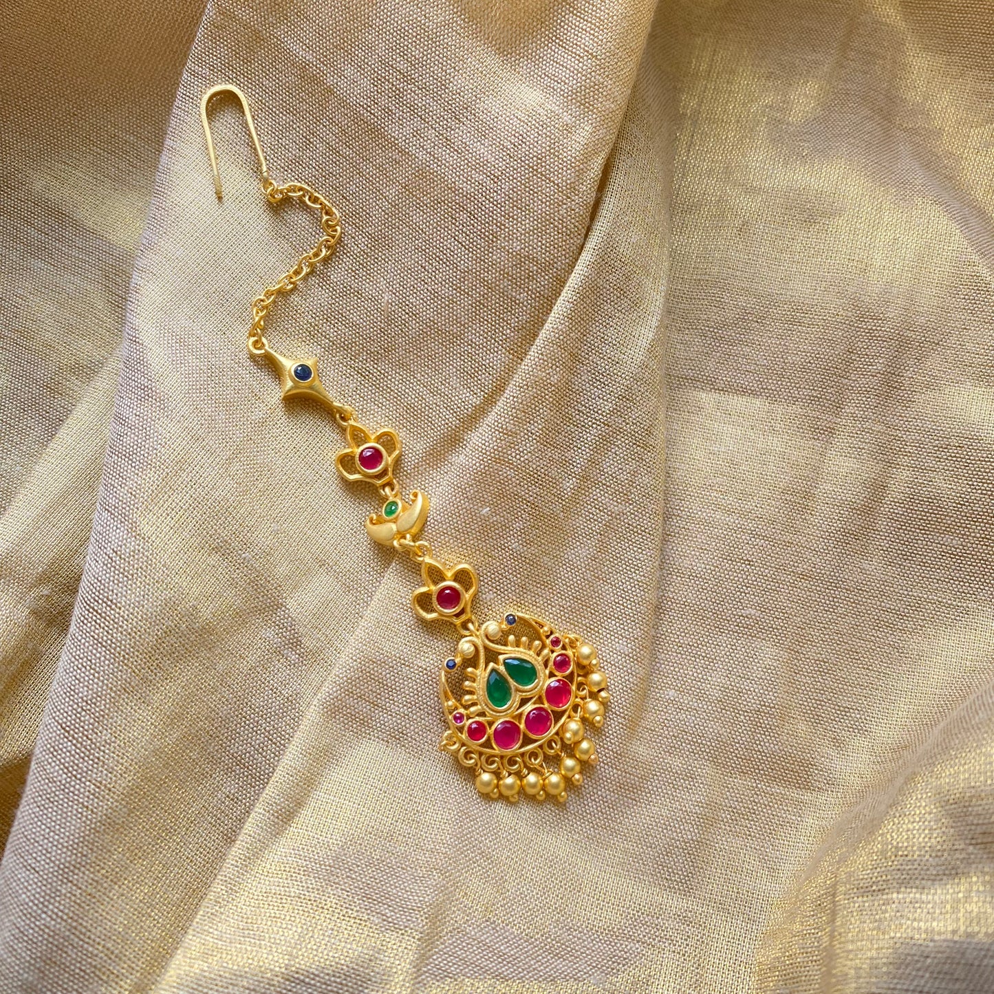 Chaand Saaj Maang Tikka | Gold Plated