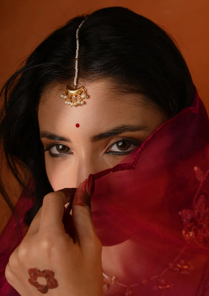 Chandrika Maang Tikka | Gold Plated