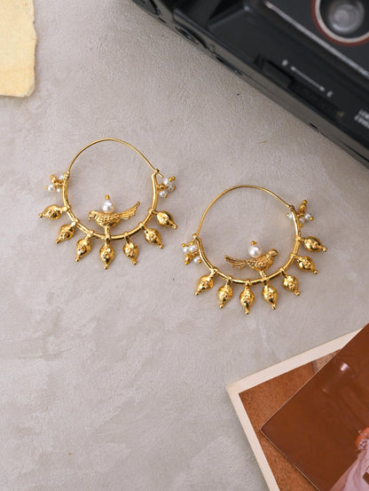 Chidiya Bali | Gold Plated