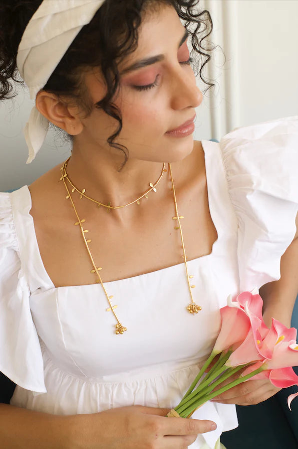 Dahlia 3-in-1 Neckpiece | Gold Plated