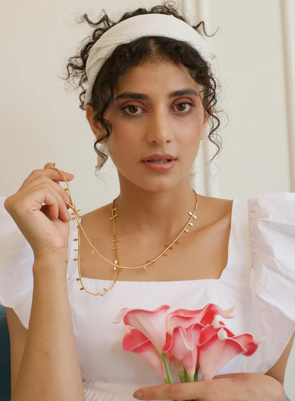Dahlia 3-in-1 Neckpiece | Gold Plated