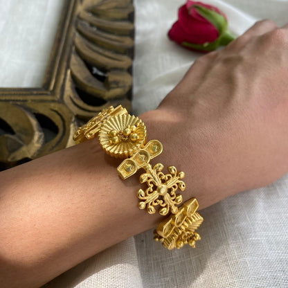 Divine Charm Bangle | Gold Plated