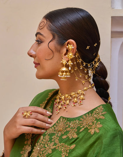 Gajra Kaanchain | Gold Plated