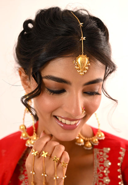 Kumud Maang Tikka | Gold Plated