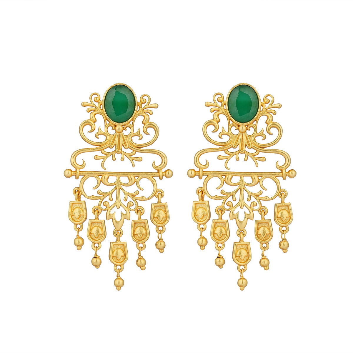 Majestic Charm FIligree Earrings | Gold Plated