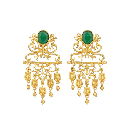 Majestic Charm FIligree Earrings | Gold Plated