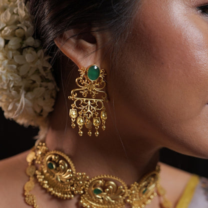 Majestic Charm FIligree Earrings | Gold Plated