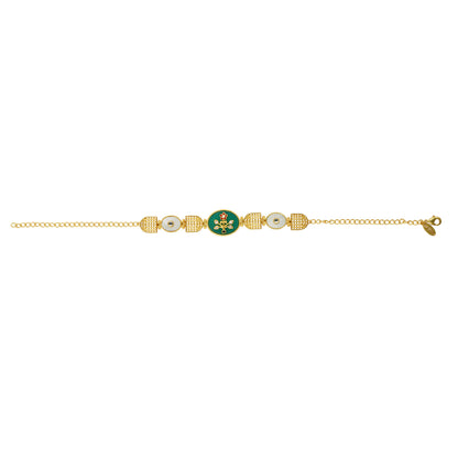 Modern Begum Bracelet | Gold Plated