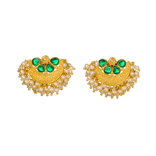 Nazaakat Studs | Gold Plated