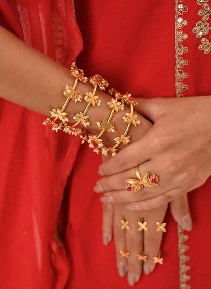 Netra Bangles | Gold Plated