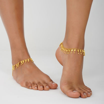 Sacred Splendour Anklet Set | Gold Plated