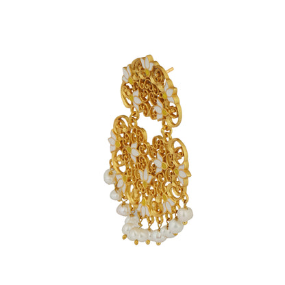 Serene Lotus Earrings | Gold Plated
