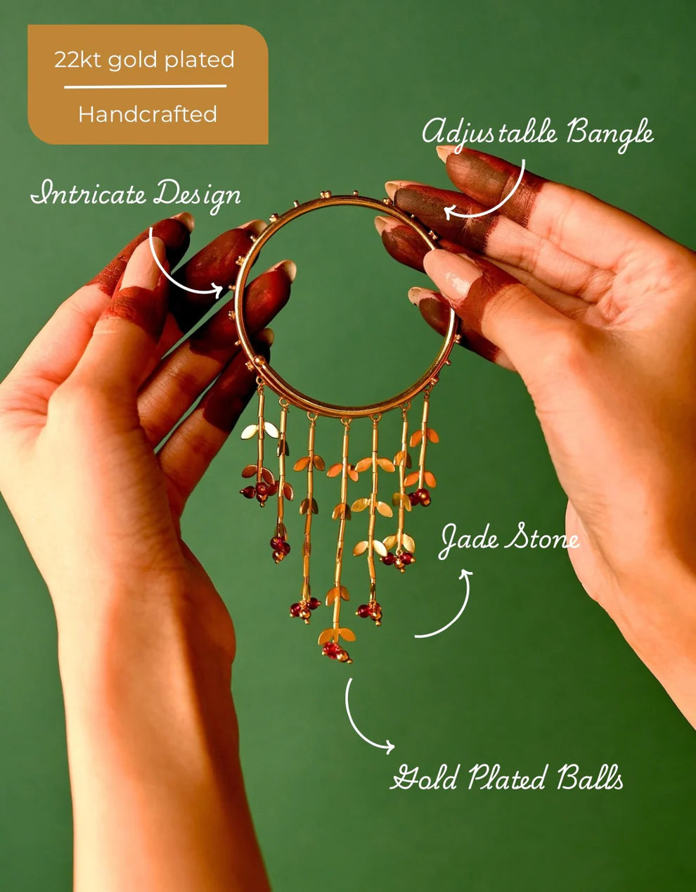 Ambi Bangle | Gold Plated