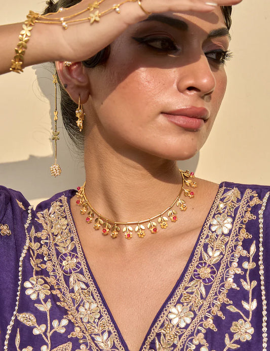 Bageecha Neckpiece | Gold Plated