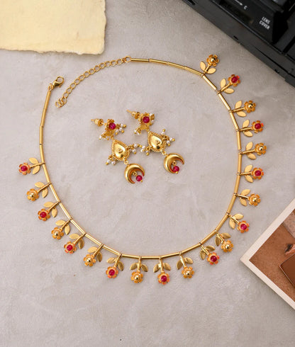 Bageecha Neckpiece | Gold Plated
