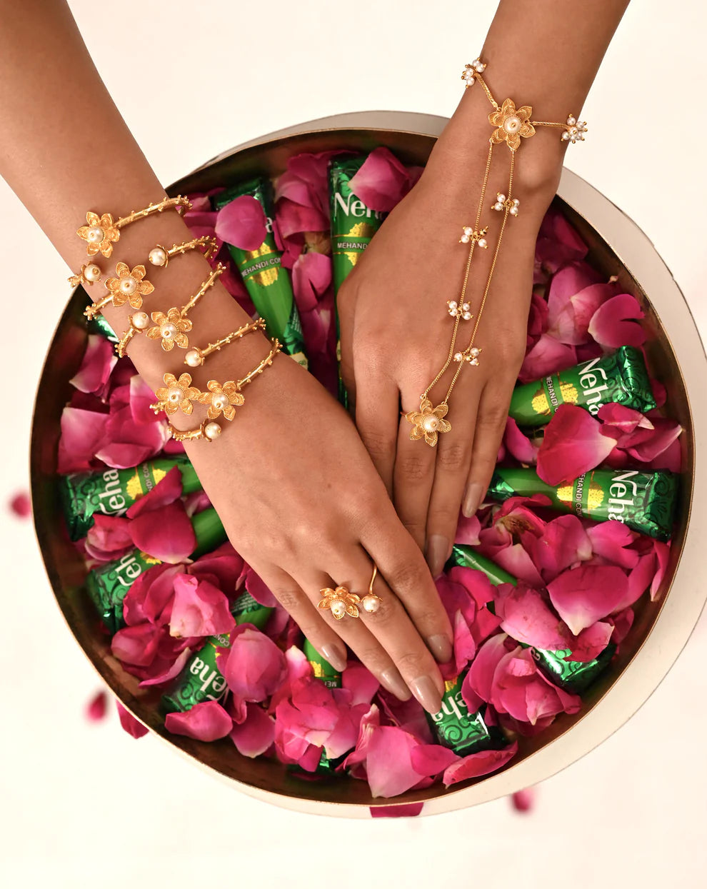 Kudrat Bangle | Gold Plated