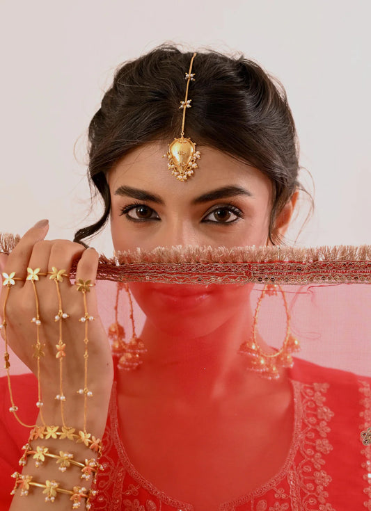 Kumud Maang Tikka | Gold Plated
