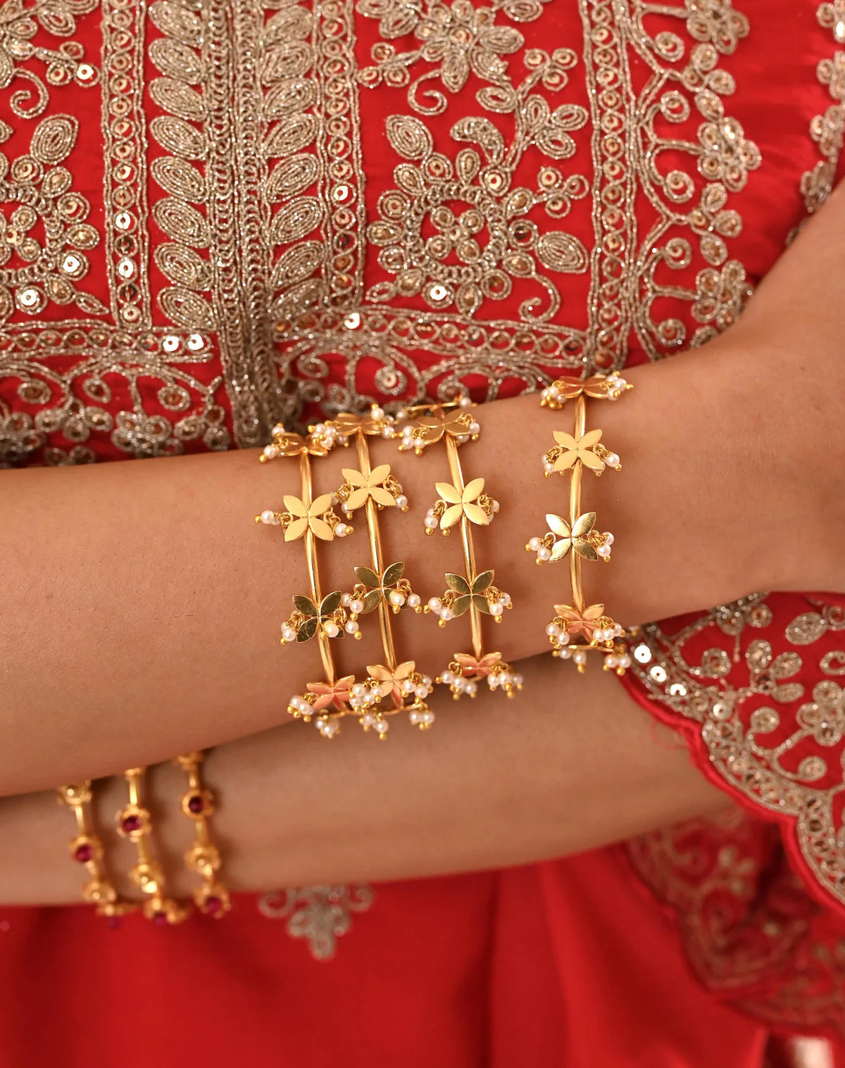Netra Bangles | Gold Plated
