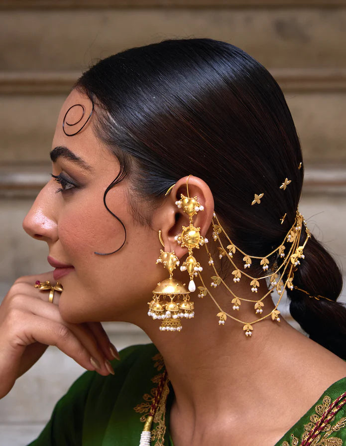 Paan Jhumkas | Gold Plated