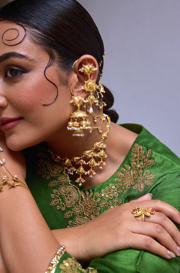 Paan Jhumkas | Gold Plated