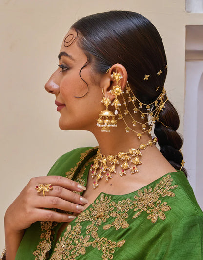 Paan Jhumkas | Gold Plated