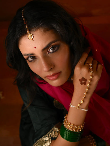 Pakhi Maang Tikka | Gold Plated