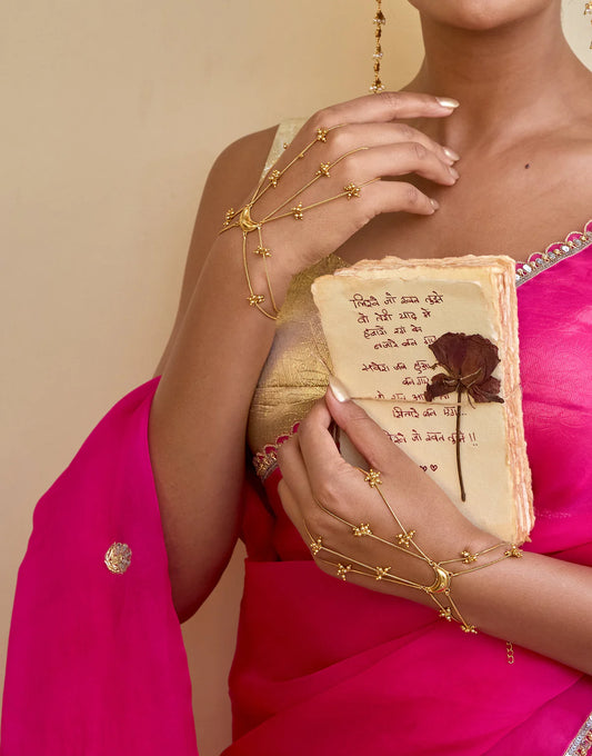 Paro Haathphool | Gold Plated