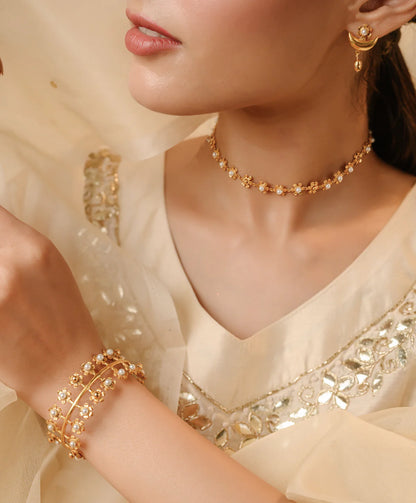 Pihu Choker | Gold Plated